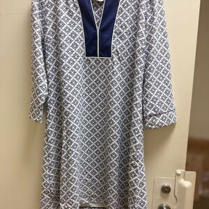 Cabana Life Navy and White Tunic Dress